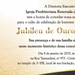 Jubileu de ouro da IPRB