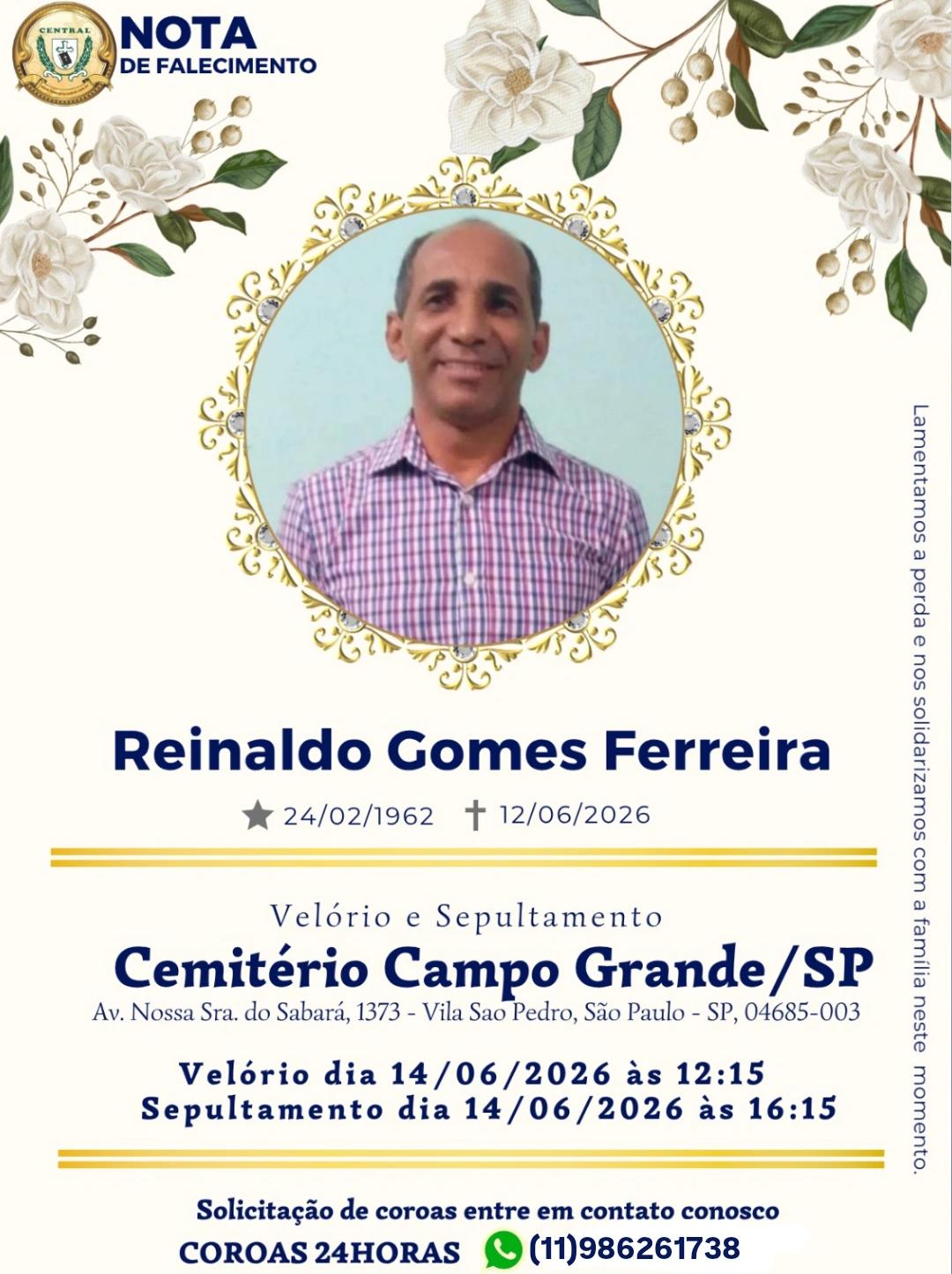 Pr. Reinaldo Gomes Ferreira